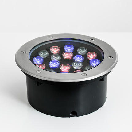 Грунтовой светодиодный светильник 18W RGB свечение