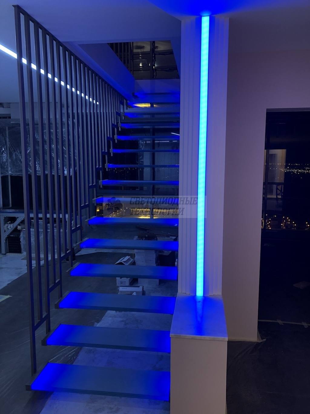 LED подсветка ступеней