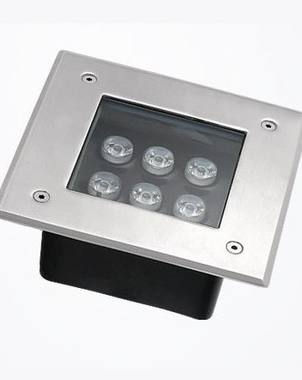 Ландшафтный встраиваемый светильник грунтовой STLU-Landscape-Square140-6W